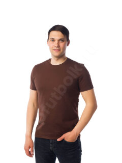 Мужская футболка шоколадного цвета